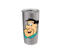 The Flintstones Fred Headshot Vaso térmico de acero inoxidable de doble pared
