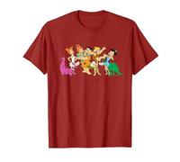 The Flintstones Fred Wilma Barney Group Photo Camiseta, Hombre, Arándano, XXL