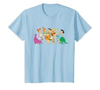 The Flintstones Fred Wilma Barney Group Photo Camiseta, Niños, Azul Bebé, 3 años