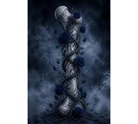 The Floral Femur: A femur bone wrapped in vines (The Bone Garden Archives)
