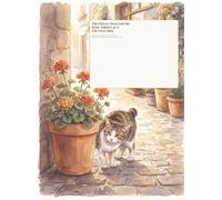 The Flower Town and the Kink-Tailed Cat 2: A Place of Warmth: **A Gentle Coloring Book About a Wary Little Cat Beginning to Find Places Where It Does Not Need to Run**