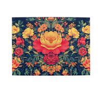 The Flowers Are Red And Symmetric - Rompecabezas de madera de 500 piezas para adultos, rompecabezas desafiante para juegos de tamaño 38 x 50 cm