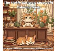 The Fluffy Barista's Cozy Café Coloring Book: Cute Animal Coffee Shop Scenes for Relaxation and Stress Relief (Cozy Cat Café)