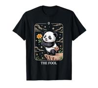 The Fool Panda Tarot Lindo Minimal Animal Card New Beginning Camiseta
