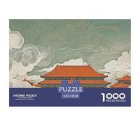 The Forbidden City 1000 Piezas Papel Ecológico Rompecabezas Forbidden City Imágenes Vibrantes Juego Familiar Puzzle para Adultos Y Niños 52x38cm/1000pcs