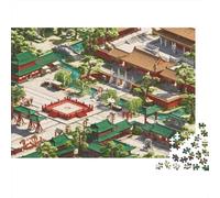 The Forbidden City 1000 Piezass Material Reciclable Puzzle The Forbidden City Interesting Family Gaming Time Props Juego Familiar