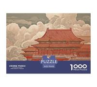 The Forbidden City in Beijing 1000 Stück Stabiler Karton Puzzle Forbidden City Lebendige Bilder Kreatives Spiel Puzzles Für Erwachsene Und Kinder 70x50cm/1000pcs