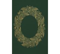 The Forest Wreath Journal: 120-Page Lined Notebook with Decorative Oak Leaf and Fern Borders