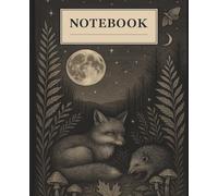 The Fox & Fern Vintage Cottagecore Notebook: Cozy Mushroom & Fox Journal | Cute Aesthetic Wide-Ruled Lined Paper for Writing, School, Office or Home | 7.25 x 9.75 in