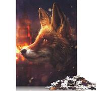 The Fox in Moscow Puzzles Imposible,desafío para Adultos Entretenimiento Creativo 1000 Piezas Obra De Arte De Juego De para Adultos Y Niños Mayores De 12 Años 1000pcs (38x26cm)