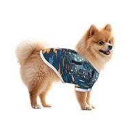 The Fox in the Forest - Camiseta de malla para perro, ligera y transpirable, de secado rápido, elástica, para perros pequeños