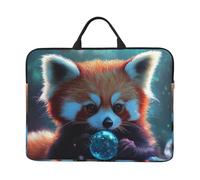 The Fox Playing With Bubbles - Funda de transporte para portátil de 14 pulgadas con asa para mujeres y hombres, funda acolchada para laptop