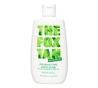 The Fox Tan - Fragrance Free Rapid Tanning Elixir acelerador de bronceado sin perfume y autobronceador, loción para cara y cuerpo, para sol y solarium, 120 ml