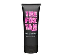 The Fox Tan - Rapid Accelerator - acelerador del bronceado sin autobronceador con betacaroteno, loción bronceadora para rostro y cuerpo, para sol y solárium, vegana y libre de crueldad animal, 180 ml