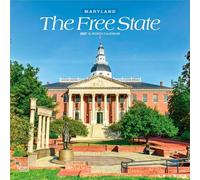 The Free State Maryland Places 2027 12 X 24 Inch (Hanging) Monthly Square Wall Calendar Plastic-Free