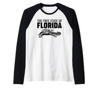 The Free State of Florida Camiseta Manga Raglan