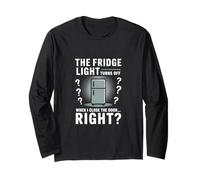 The Fridge Light Question Juego de palabras Declaración Papá Día del Padre Manga Larga