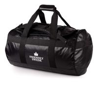 The Friendly Swede Bolsa Mochila Impermeable, PVC 500D, 60L Negro | Bolsa de Deporte Estanca con Función Mochila, 3 Modos de Llevar, Bolsillos Interiores, Bolsa de Viaje