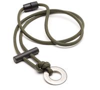 The Friendly Swede Collar de Paracord con Iniciador de Fuego - GARANTÍA DE POR VIDA (Verde Militar)