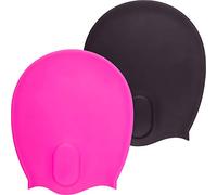The Friendly Swede Gorras de natación Extra Grandes para Mujeres y Hombres, Gorro de natación de Silicona para Trenzas y rastas, Cabello Largo y Grueso, Tejido y afros