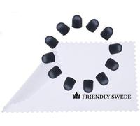The Friendly Swede Juego de 3 Lápices Táctiles de Punta Fina para Pantalla Táctil + Puntas de Repuesto, Cordones Elásticos, Limpiadora en Microfibra