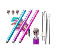 The Friendly Swede Lapices Tactiles con Punta Sustituible de Microfibra (3 pcs) (Azul+Rosa+Violeta)
