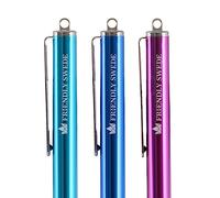 The Friendly Swede Pack de 3 lápices ópticos para pantalla táctil con punta fina 3 puntas de repuesto 2 etiquetas y 1 paño de limpieza
