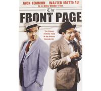 The Front Page (DVD) Jack Lemmon Walter Matthau Susan Sarandon (Importación USA)
