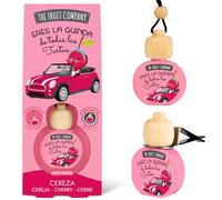 The Fruit Company Ambientador Coche CEREZA Absorbe Olores Para Rejilla o Colgante 0% Alcohol Con Extractos Naturales