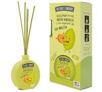 The Fruit Company Ambientador Mikado Melón 40 ml - Varillas Difusoras, Fragancia Afrutada y Refrescante, Fórmula Sin Alcohol, Aroma Hogar Duradero
