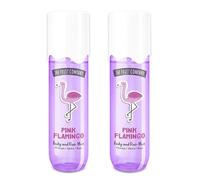 THE FRUIT COMPANY - Body & Hair Mist Travel Size Pack 2 x 90 ml - Bruma Perfumada para Cuerpo y Cabello - Sin Purpurina - Fragancias Frutales y Dulces - Refrescante e Hidratante (PINK FLAMINGO)