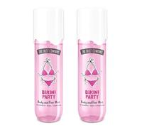 THE FRUIT COMPANY - Body & Hair Mist Travel Size Pack 2 x 90 ml - Bruma Perfumada para Cuerpo y Cabello - Sin Purpurina - Fragancias Frutales y Dulces - Refrescante e Hidratante (BIKINI PARTY)