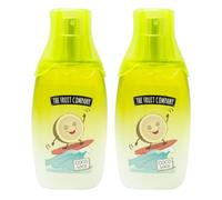 The Fruit Company Colonia Coco Loco Pack 2 Unidades 40 ml | Eau de Toilette Aroma Tropical Dulce y Fresco | Perfume con Aloe Vera Formato Spray Uso Diario