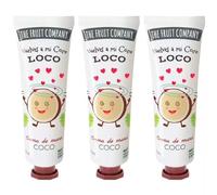 The Fruit Company Crema de Manos Coco Pack de 3ud con Aloe Vera y Camomila 50ml