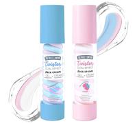The Fruit Company Crema Facial Twister Dual Effect Pack 2 x 50 g - Gel + Crema con Ácido Hialurónico, Vitamina C y E, Niacinamida, Glow Diario (NUBE Y FRESA NATA)