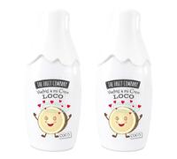 The Fruit Company Eau de Toilette Coco - Fragancia Dulce Tropical - Vaporizador Spray con Aloe Vera - Pack 2 x 40 ml (Frescor Diario y Aroma Gourmand)