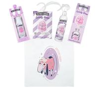 The Fruit Company Estuche Regalo Algodón de Azúcar Candy Shop - Ambientador Multiusos + Mikado + Colonia en Spray + Tote Bag - Set Aromático Dulce (+45 Días de Fragancia)