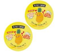 The Fruit Company Exfoliante Corporal 2 en 1 Pack 2 x 400 g - Aromas Frutales (Melón, Piña, Sandía o Fresa) - Exfolia, Renueva y Suaviza la Piel - Textura Gel Cremosa (PIÑA)