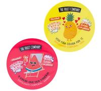 The Fruit Company Exfoliante Corporal 2 en 1 Pack 2 x 400 g - Aromas Frutales (Melón, Piña, Sandía o Fresa) - Exfolia, Renueva y Suaviza la Piel - Textura Gel Cremosa (SANDÍA Y PIÑA)
