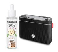 The Fruit Company Humidificador Flame 3.0 Efecto Llama + Esencia 50 ml - Difusor Ultrasónico 300 ml con Apagado Automático y +10h - LED Ambiente y Aromaterapia (COCO)