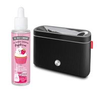 The Fruit Company Humidificador Flame 3.0 Efecto Llama + Esencia 50 ml - Difusor Ultrasónico 300 ml con Apagado Automático y +10h - LED Ambiente y Aromaterapia (FRESA NATA)