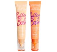 The Fruit Company Manteca Labial Pack 2 Unidades Lip Butter Balm | Hidratación con Péptidos Vitamina E Jojoba y Karité | Brillo Labial Sabores Frutales (COCO NARANJA)