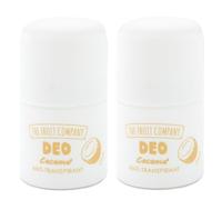 The Fruit Company Pack 2 Desodorantes COCO Roll On Antitranspirantes 50 ml | Con Alantoína Calmante | Aroma Tropical y Fresco | Protección Eficaz contra Sudor y Mal Olor | Formato Práctico