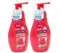 The Fruit Company Pack 2 Jabones de Manos Mousse - Aromas Frutales Sandía, Melón, Fresa Nata y Coco - Limpieza e Hidratación con Aloe Vera - Piel Suave y Perfume Afuera (SANDÍA)