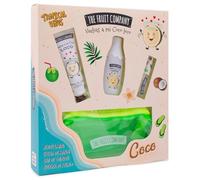 The Fruit Company Set Pack Regalo Summer COCO | Aceite Labial, Crema de Manos, Colonia Eau de Toilette + Neceser de Mano Estuche | Edición Verano
