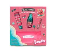 The Fruit Company Set Regalo Summer Sandía | Pack con Aceite Labial, Crema de Manos, Colonia Eau de Toilette y Neceser | Edición Verano