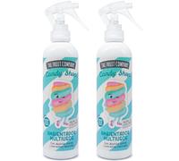 The Fruit Company Spray Hogar Candy Collection 200 ml Pack 2 Unidades Ambientador Multiusos Absorbe Olores Apto para Tejidos Aromas Dulces y Golosinas (Nube de Colores)