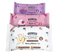 The Fruit Company Toallitas Húmedas Pack 3 - Moras, Coco y Fresa Nata - Limpieza para Manos, Cara y WC - Frescor y Aroma Afrutado (Formato Práctico)