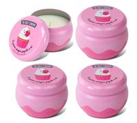 The Fruit Company Vela Perfumada Fresa Nata en lata de 150 gr con 1 mecha, con cera vegetal, duración +40hrs y extractos naturales