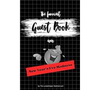 The funniest Guest Book ever: New Year’s Eve Madness, hilarious gag gift, Family, Friends, Party, red